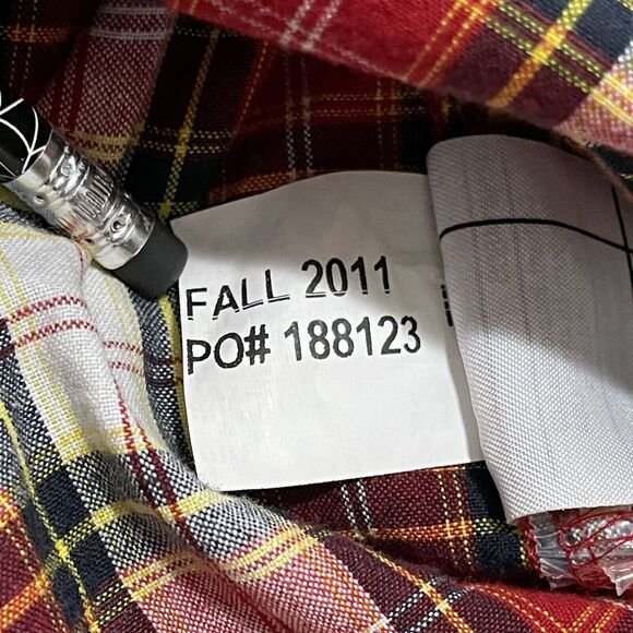 Carhartt Shirt Mens Large Red Plaid Button-Up Cotton Western Workwear Lumberjack - Picture 7 of 10